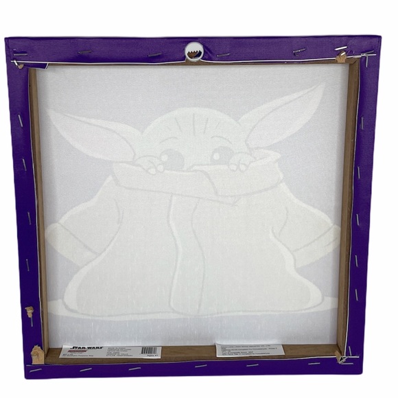 Star Wars Baby Yoda Hiding Picture, 11.75x11.75” - Picture 3 of 4